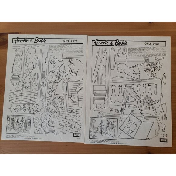 Barbie Ken Francie Fashion Designer Electric Drawing Set Guide Sheets Liddle Kid - Picture 6 of 14